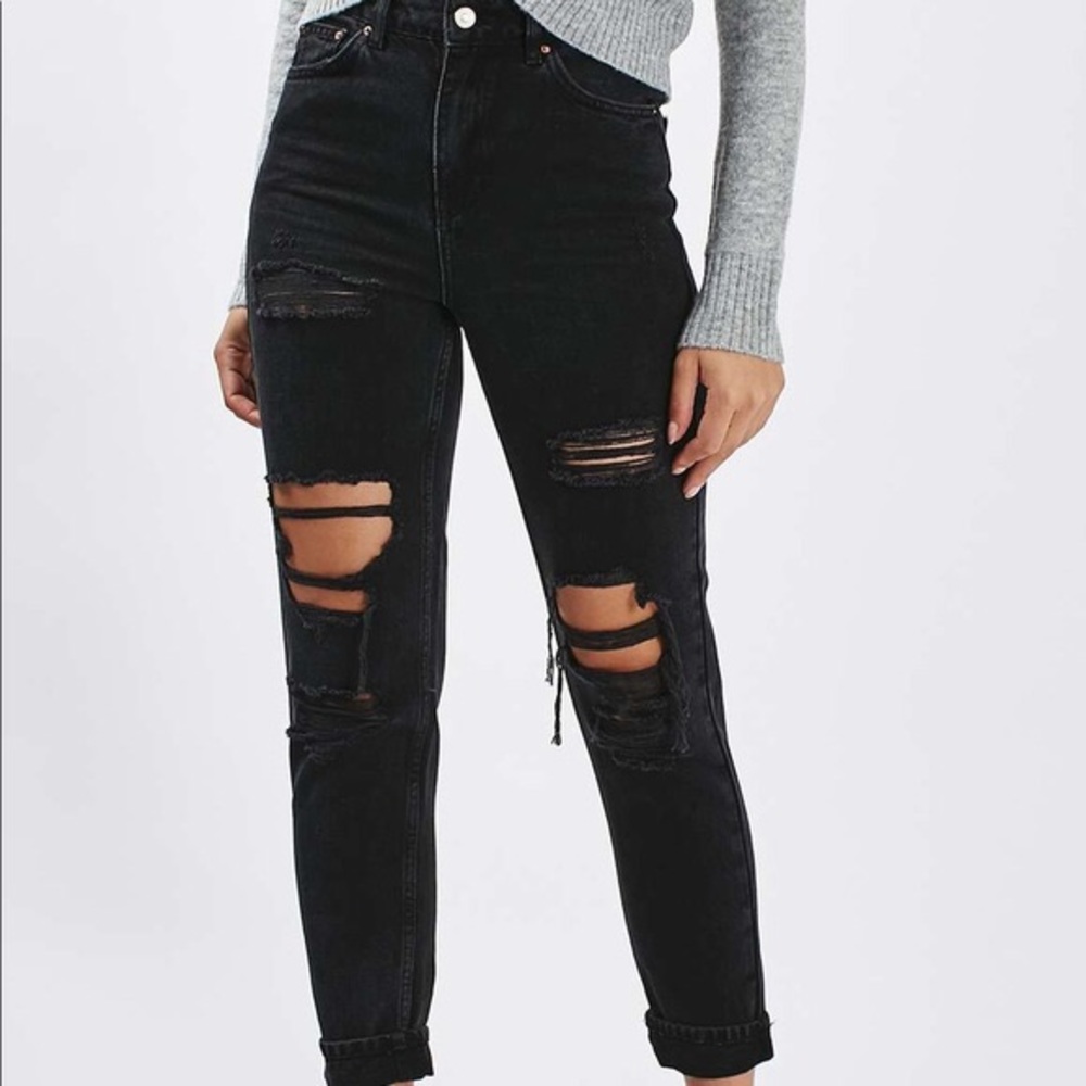 Topshop moto mom jeans